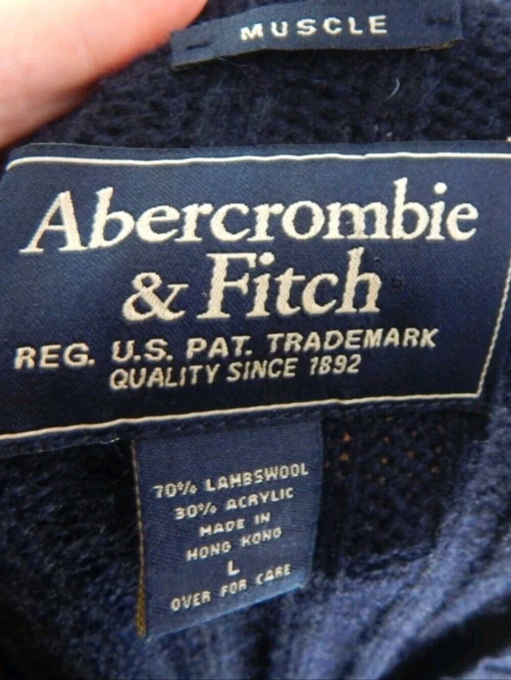 Abercrombie Vintage Y2K Wool Blend Muscle Sweater